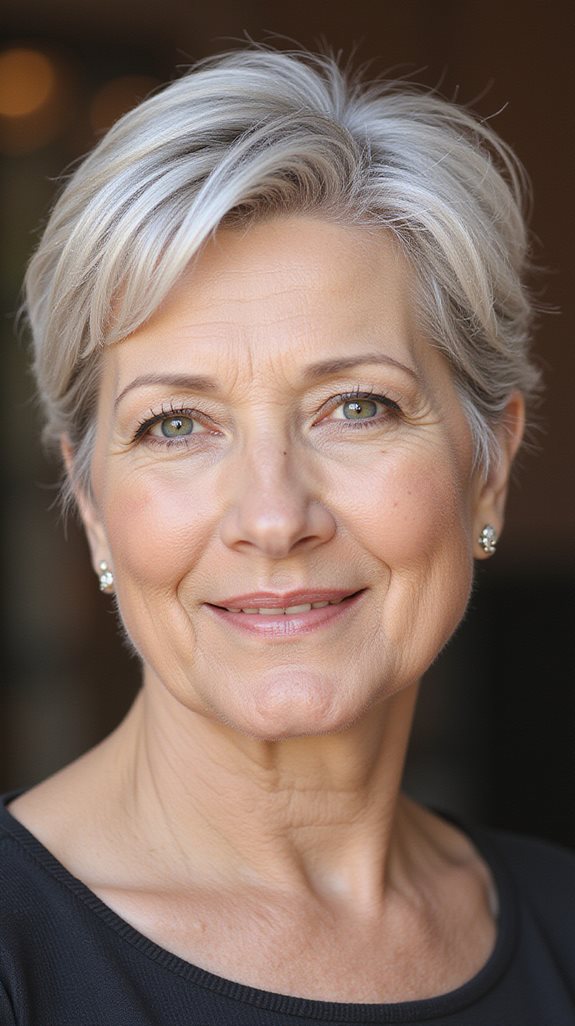 flattering short haircuts over 50