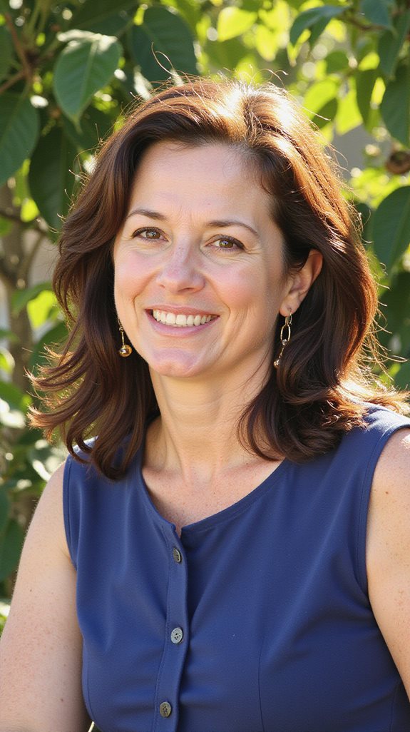 flattering warm brunette tones