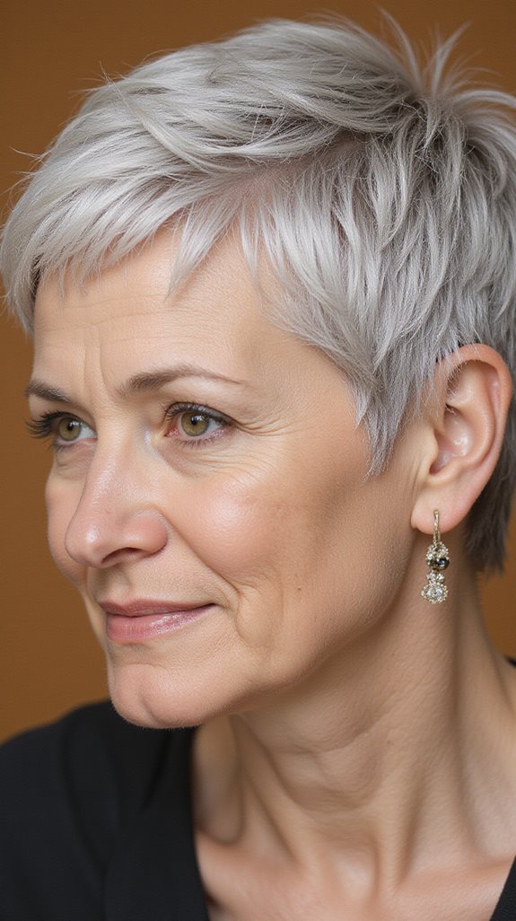 graceful pixie cut transition