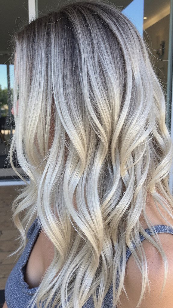 icy blonde balayage maintenance