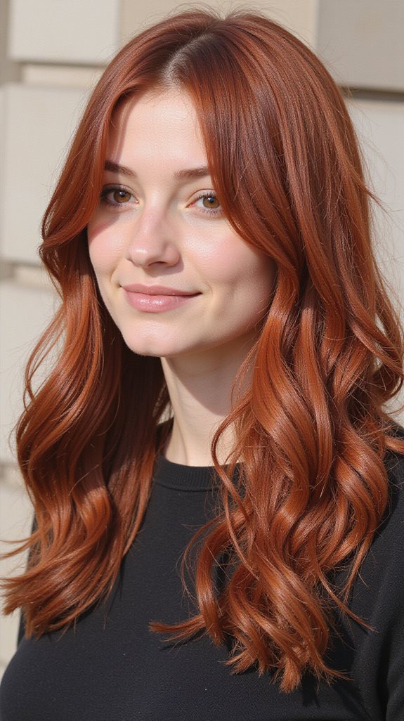 maintain vibrant auburn tones