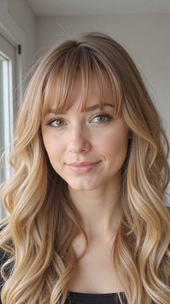 milk tea curtain bangs