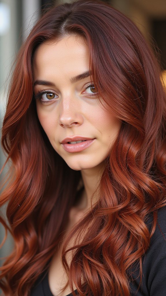 multidimensional rich mahogany color