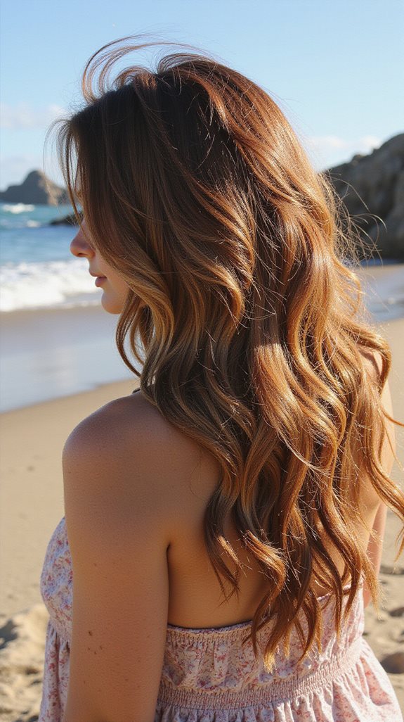 natural caramel balayage highlights