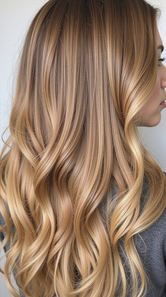 natural looking honey blonde babylights