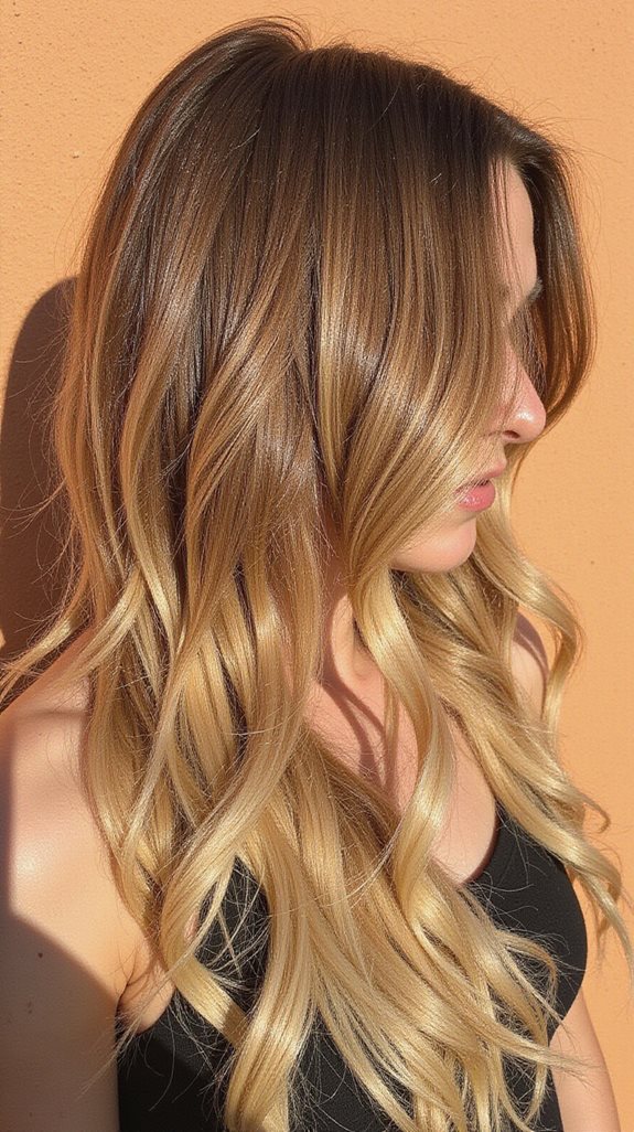 seamless graduated blonde balayage