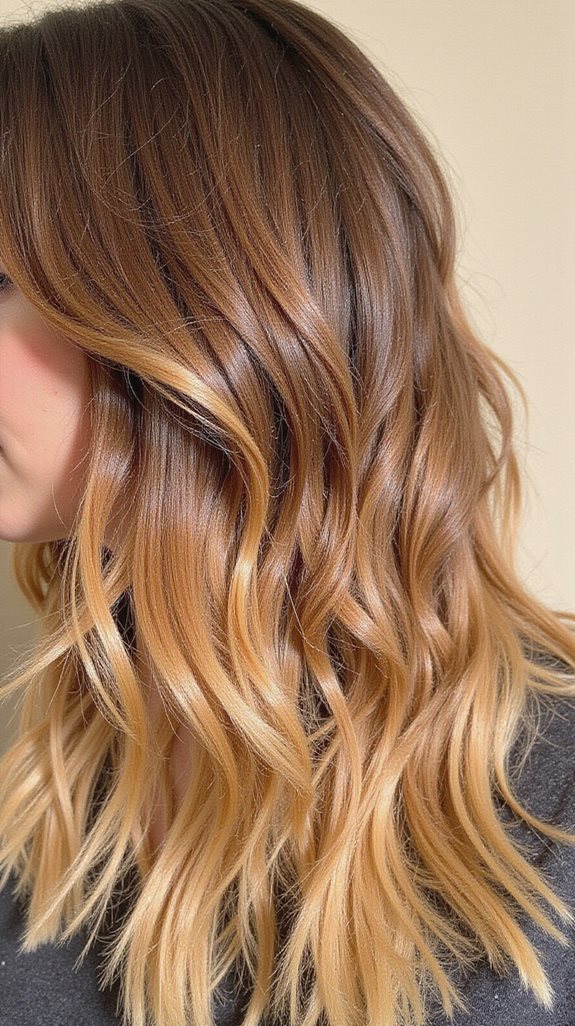 seamless honey blonde gradient