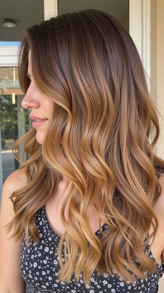 seamless toffee brown ombre