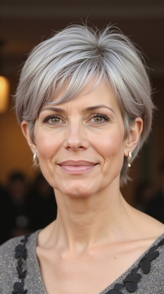short hairstyles enhance silver