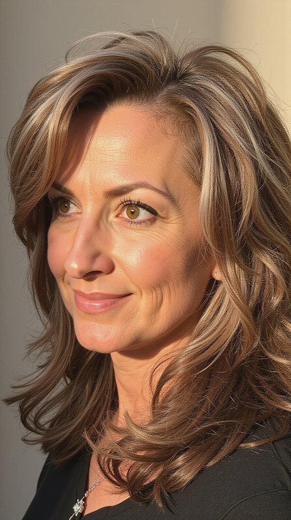 side swept bangs for concealment