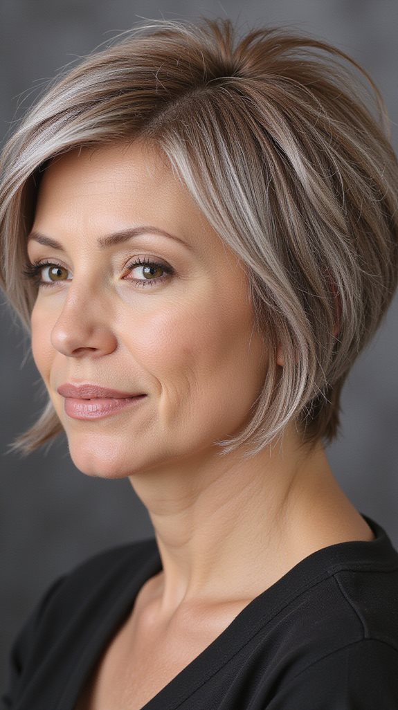 sleek inverted bob hairstyle