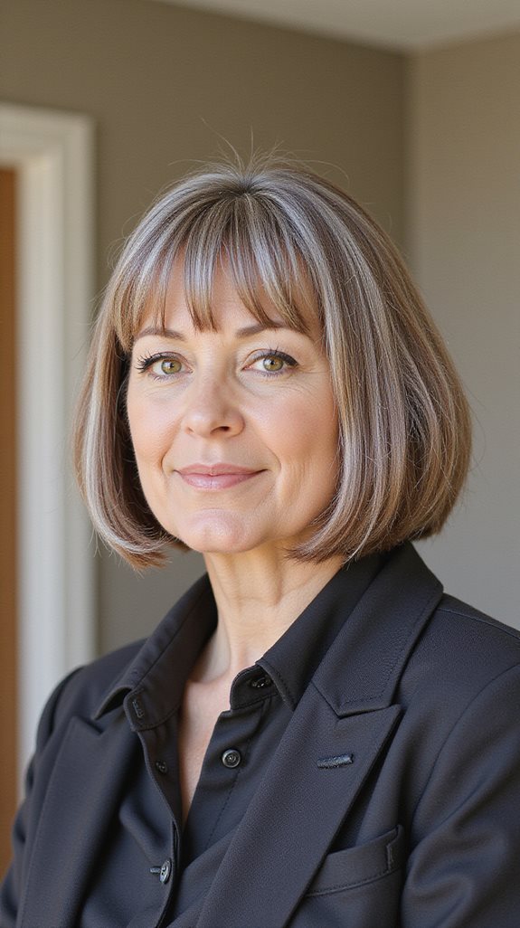 sleek modern blunt cuts