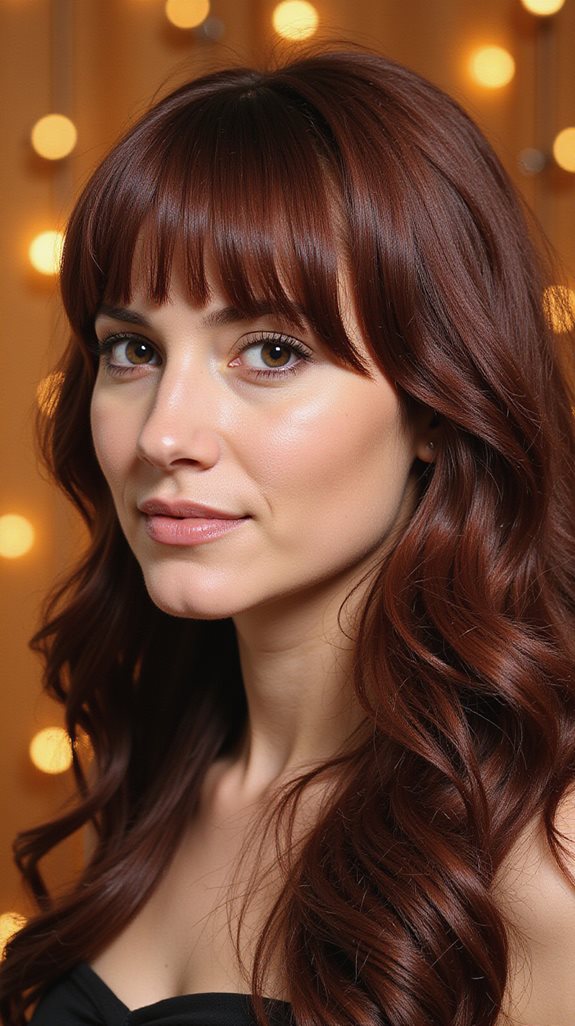 sophisticated mahogany brown gloss