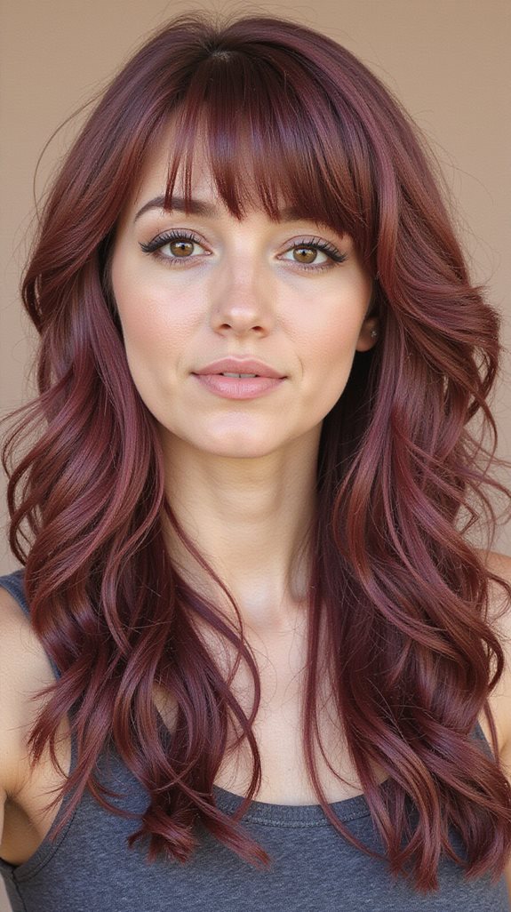 sophisticated muted burgundy tones