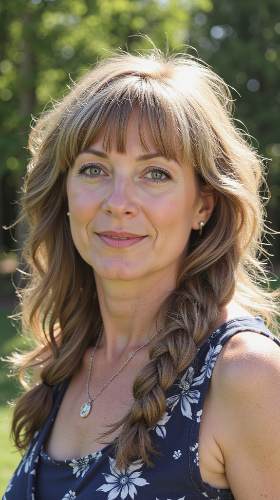 stylish braids for mature hair