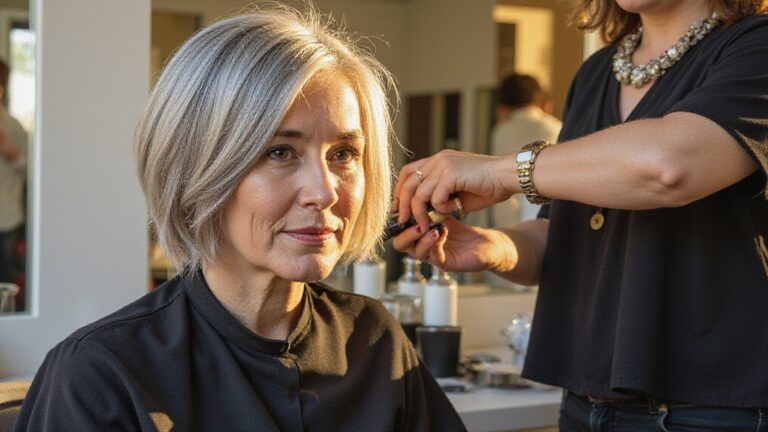 stylish haircuts for mature women