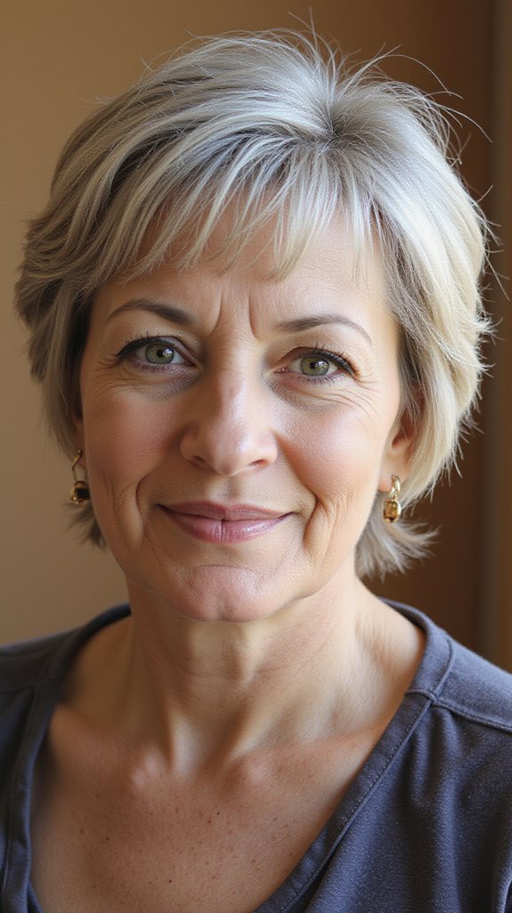 stylish pixie cuts for round faces