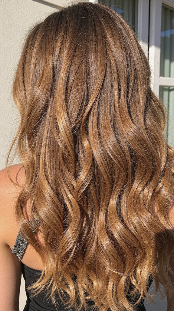 subtle honey brown highlights