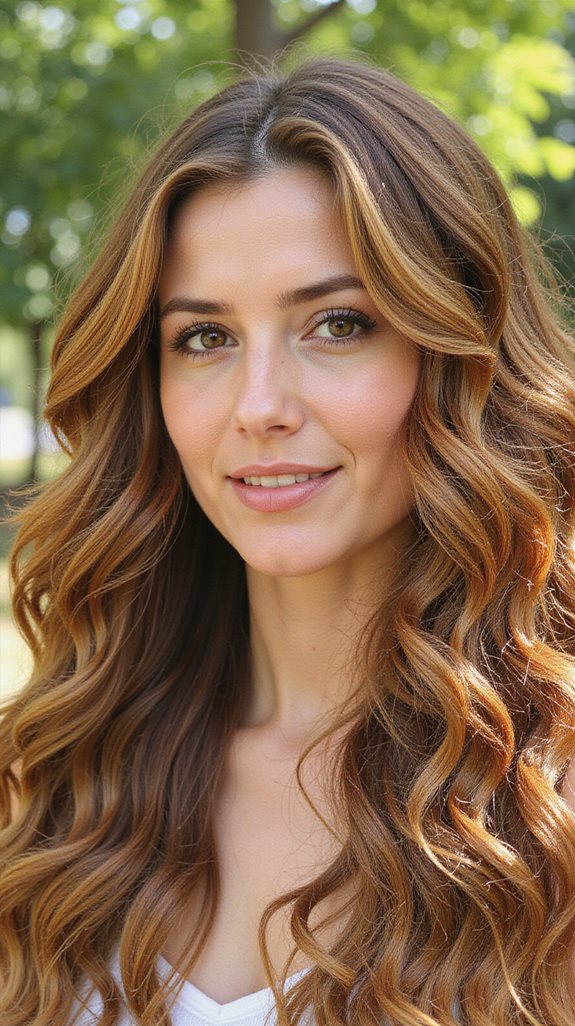 summer honey brown waves