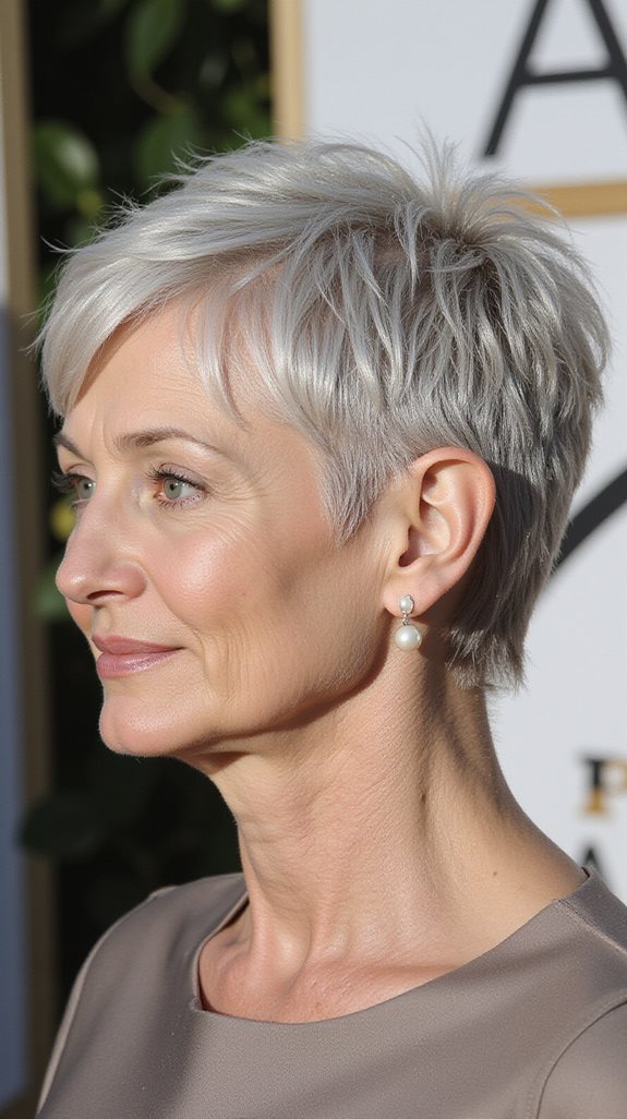 tapered pixie neckline elegance