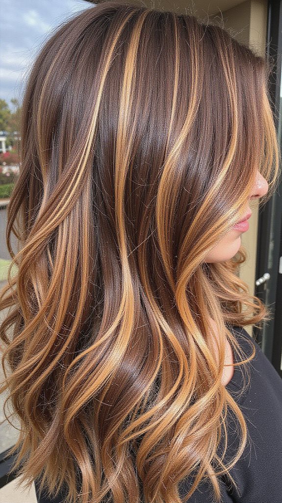 toffee balayage for warmth