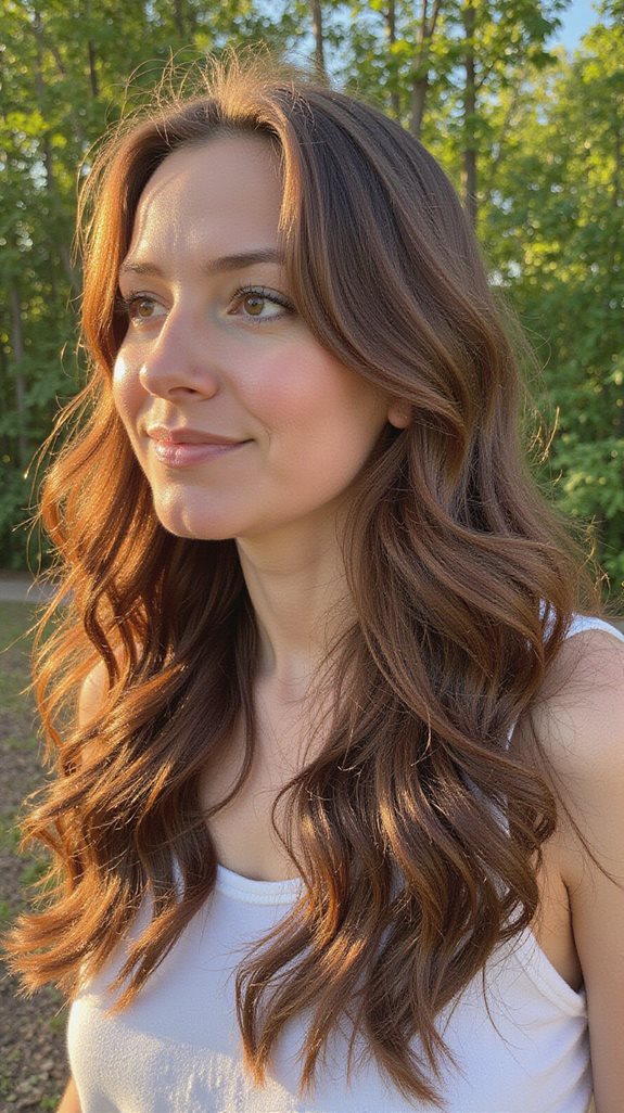 vibrant brown hair maintenance