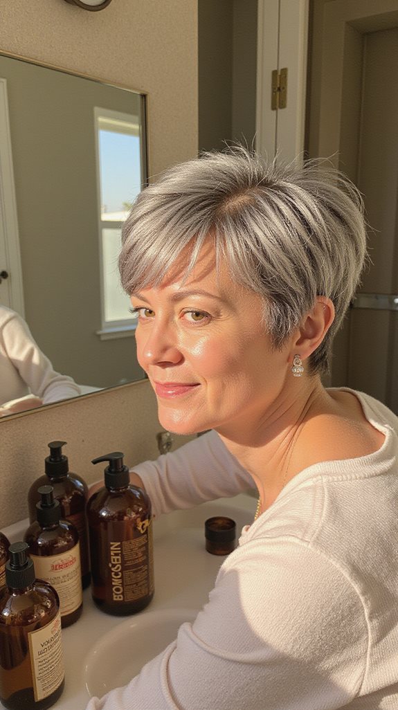 volumizing products for aging hair