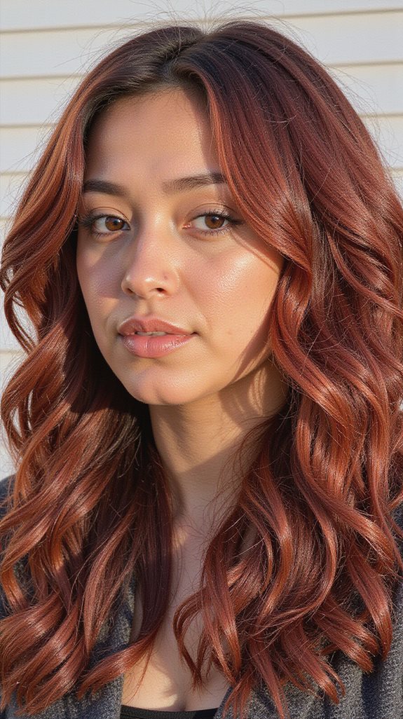 warm dark ginger shades