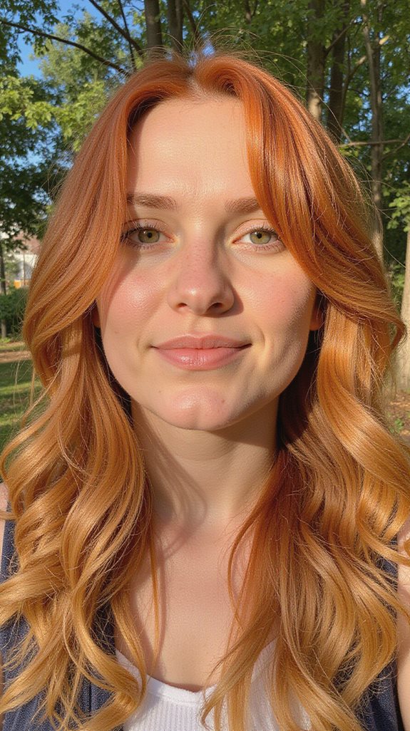 warm ginger tones for blondes