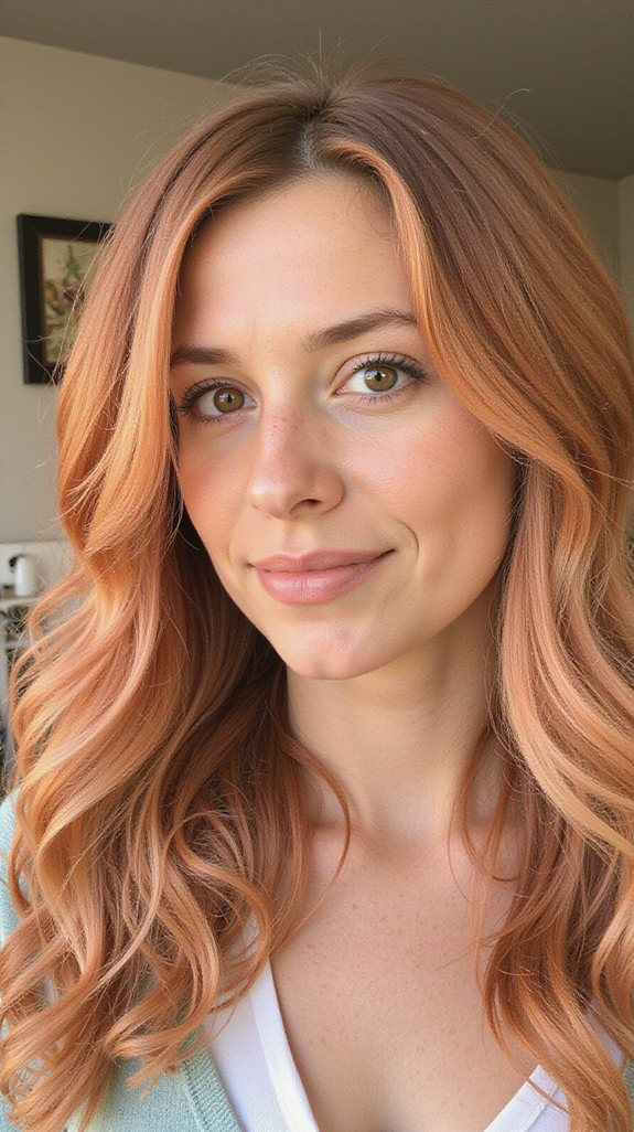 warm luminous ginger tones