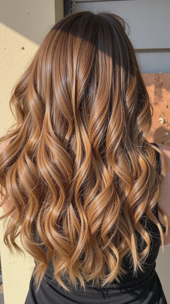 warm sun kissed highlights technique