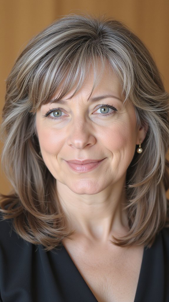 wispy bangs soften features