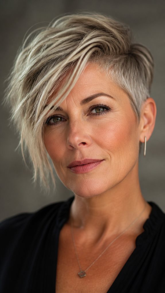 asymmetrical bixie haircut trend