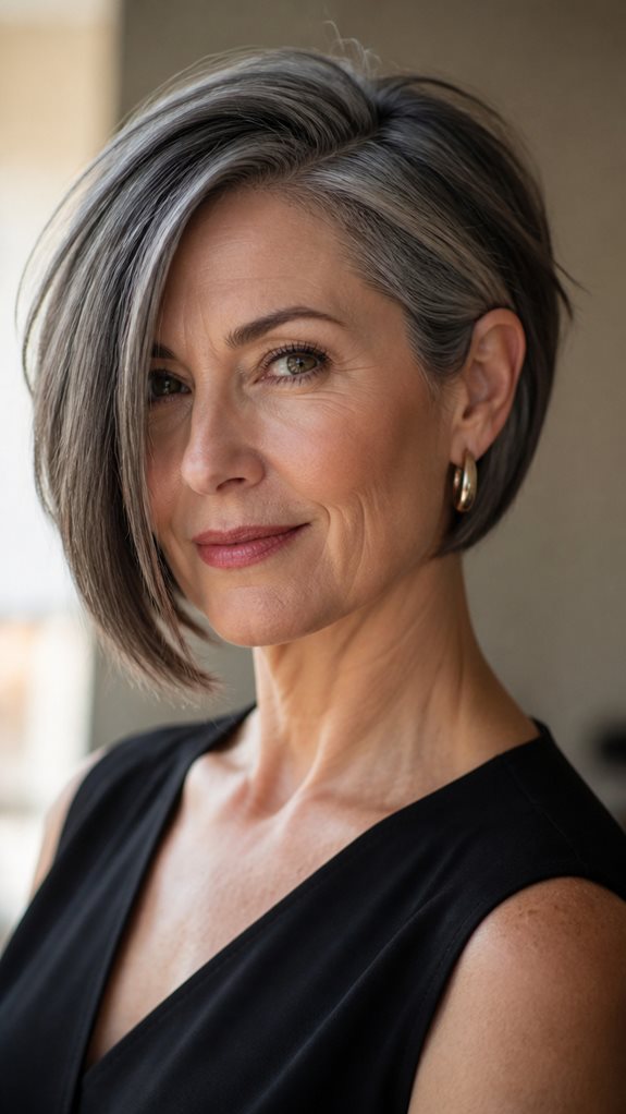 bold asymmetrical haircut elegance