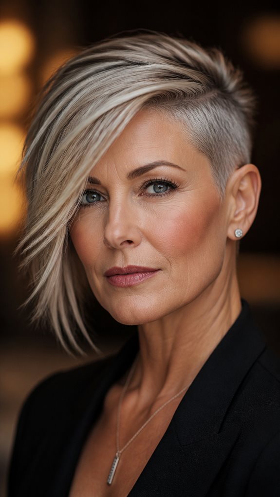 bold asymmetrical pixie style