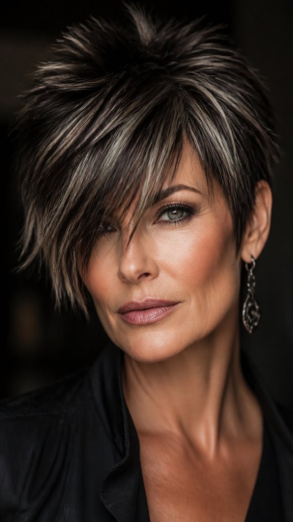 bold shaggy pixie transformation
