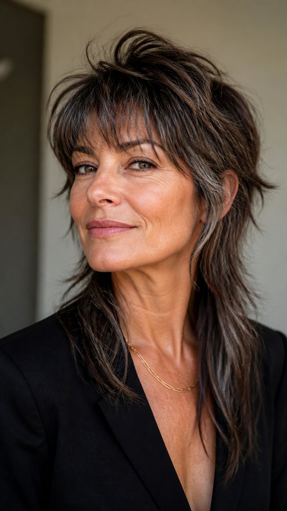 effortless modern shag hairstyle