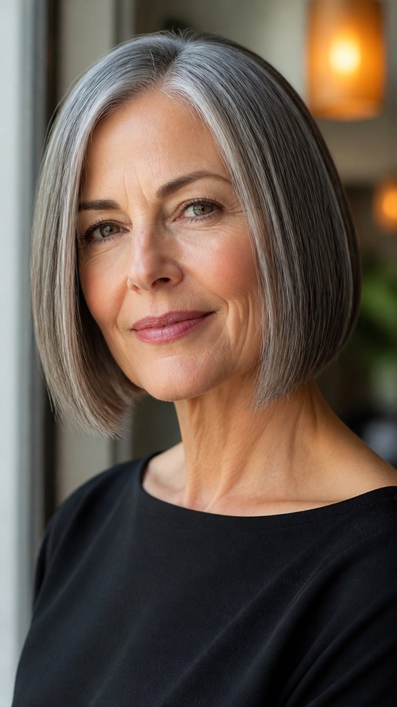 effortless sleek bob haircut