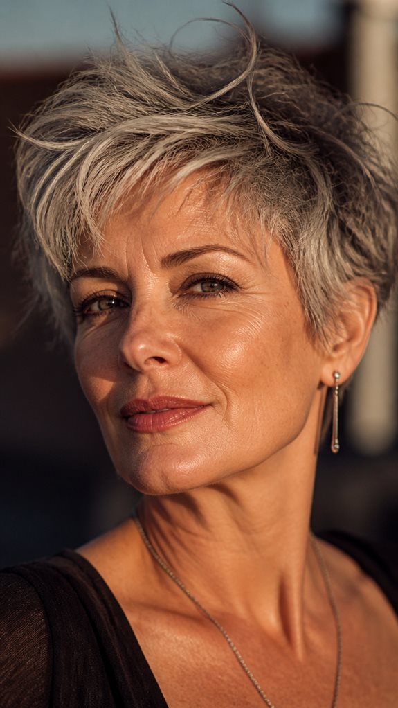 effortless textured pixie cut