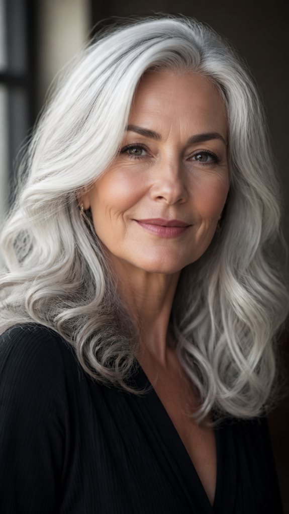 embrace silver hair confidently