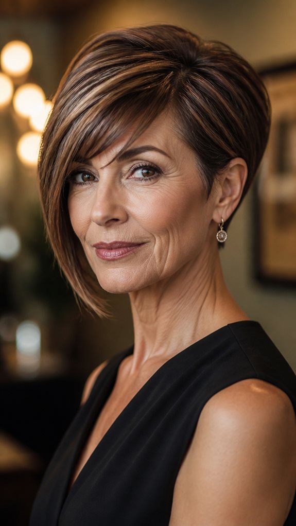flattering asymmetrical bob haircut