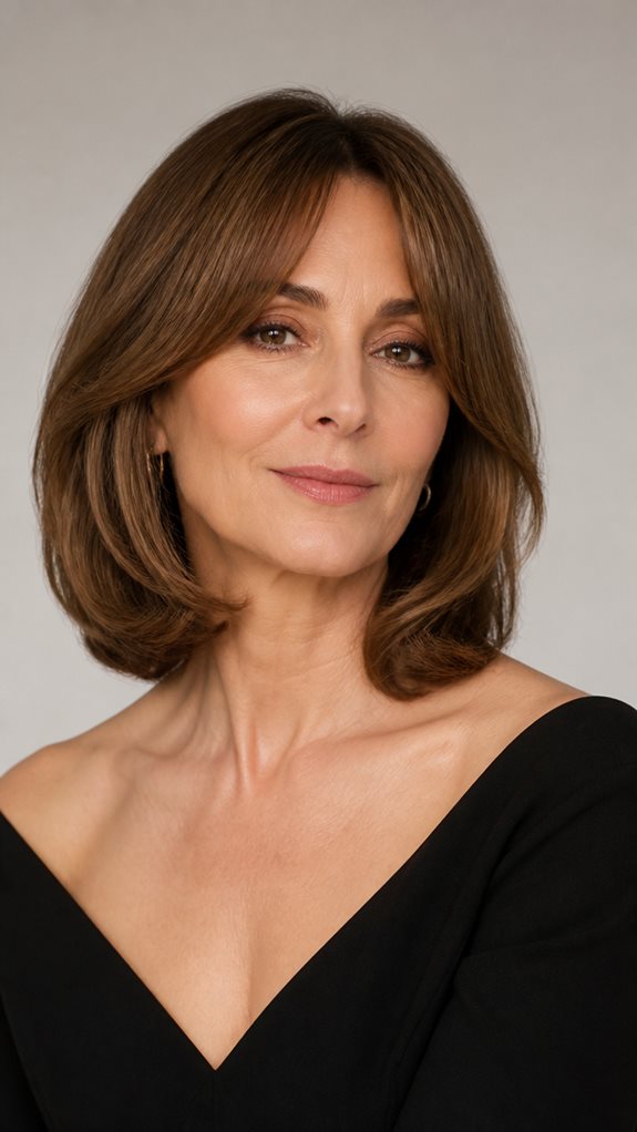 flattering collarbone bob hairstyle