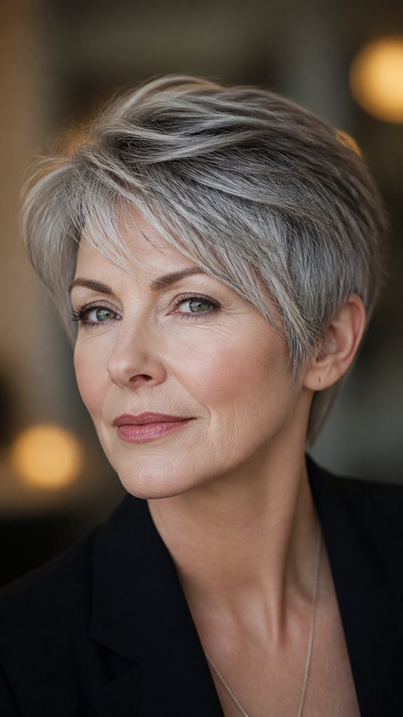 layered long pixie cut