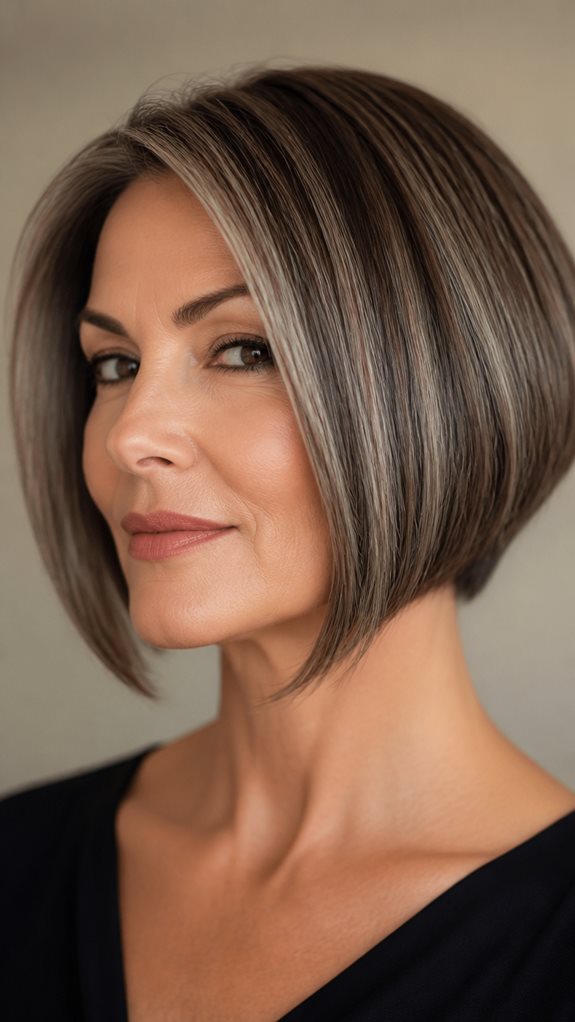 modern angled bob elegance