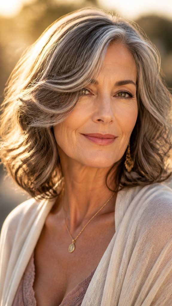 romantic soft neck length curls