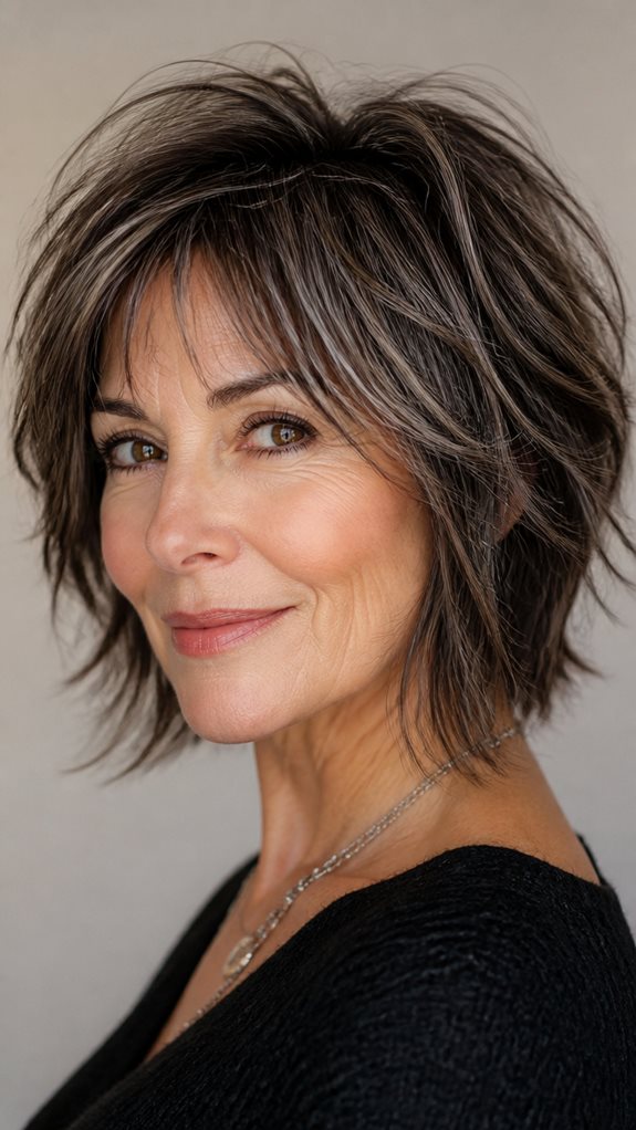 shag cut cowlick control