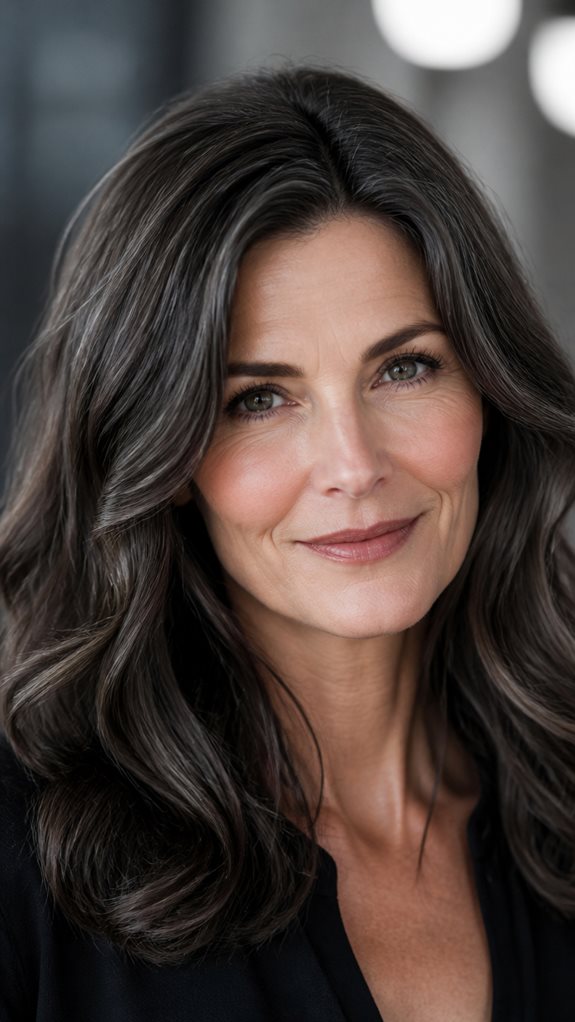 sophisticated ashy brunette color
