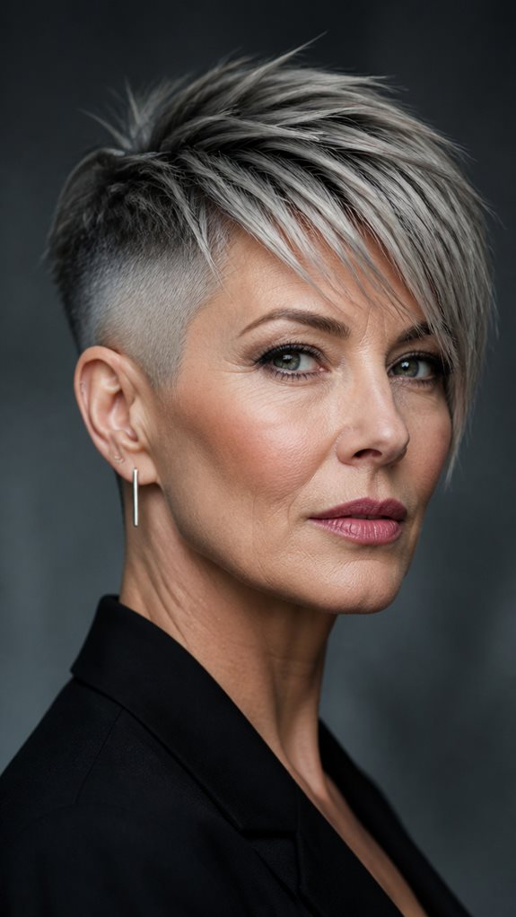 striking fine hair contrast