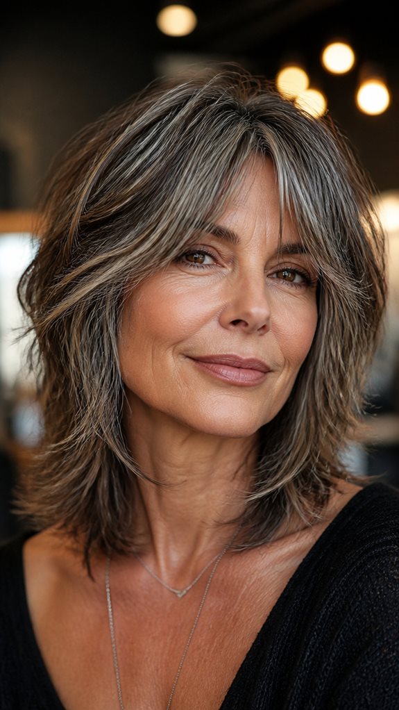 timeless layered shag cut