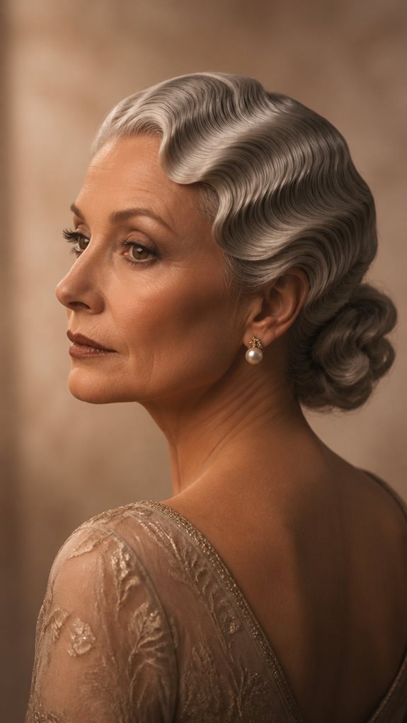 timeless sculpted vintage waves
